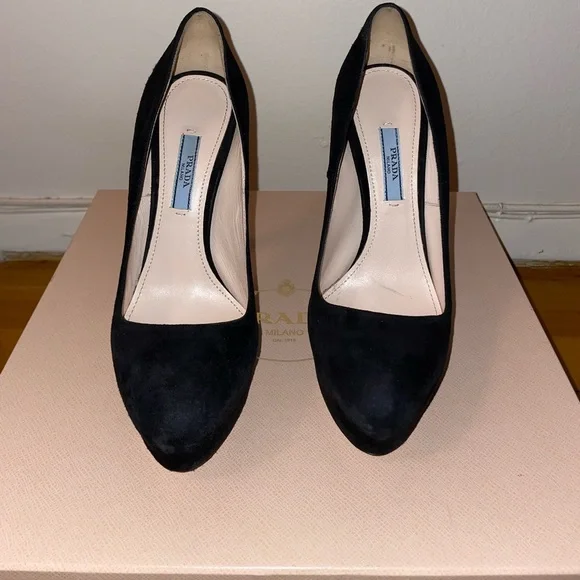 Prada suede shoes wore once Prada | Shoes | Worn Once Prada Red Suede Sneakers Size 7  main image 2